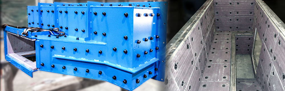 CHUTE RESISTING WEAR AND IMPACT